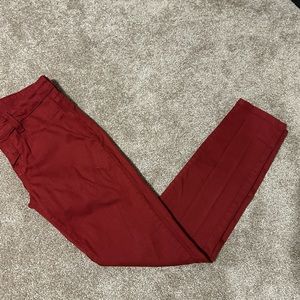 Meanjean size 28 rusty red skinny jeans